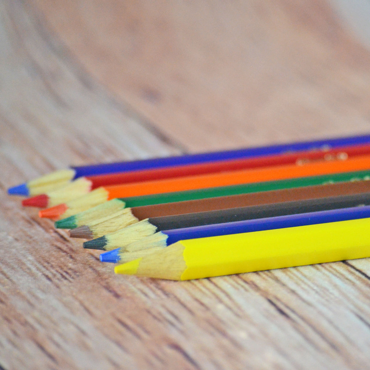 Crayons de bois - Faciles à tenir - 8