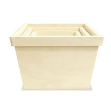 Charger l'image dans la galerie, Ensemble de 3 cache-pots en bois à peindre