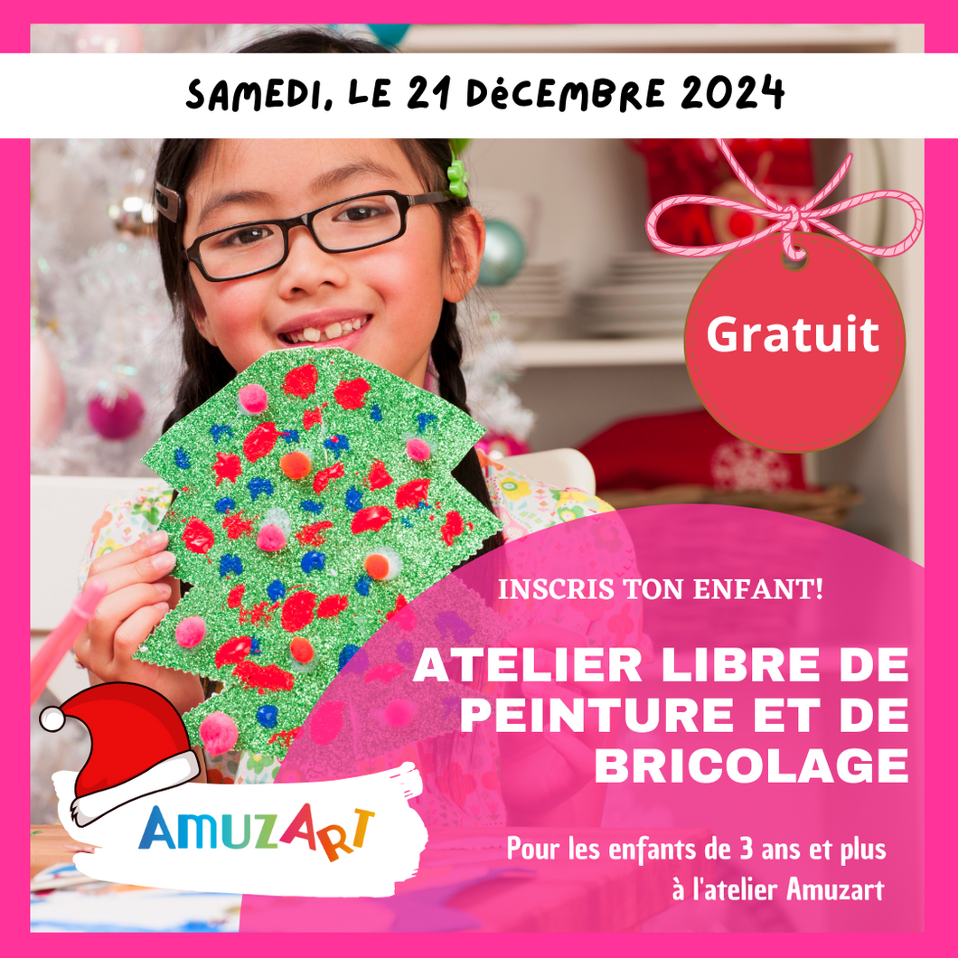 Atelier créatif gratuit pour fêter Noël | 21 décembre 2024