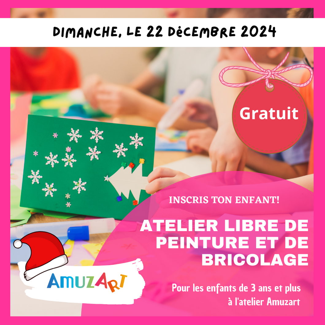 Atelier créatif gratuit pour fêter Noël | 22 décembre 2024