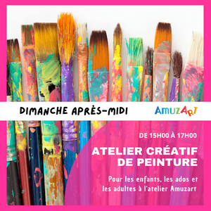 Atelier créatif du dimanche après-midi (à partir de 15h00)