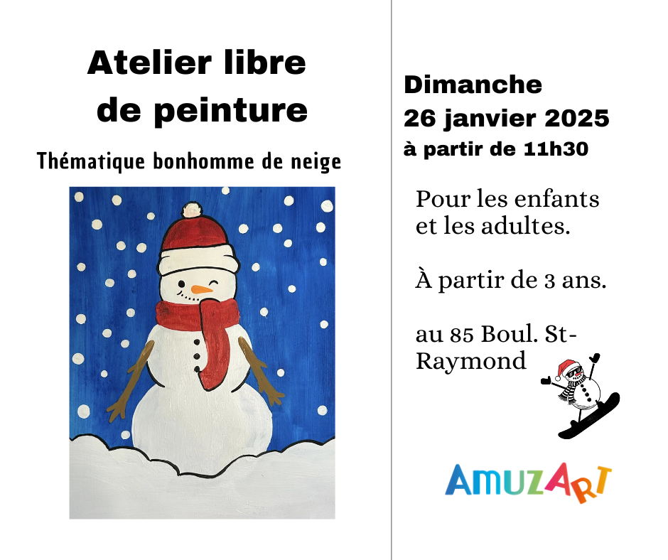 Atelier de peinture en famille | 26 janvier 2025