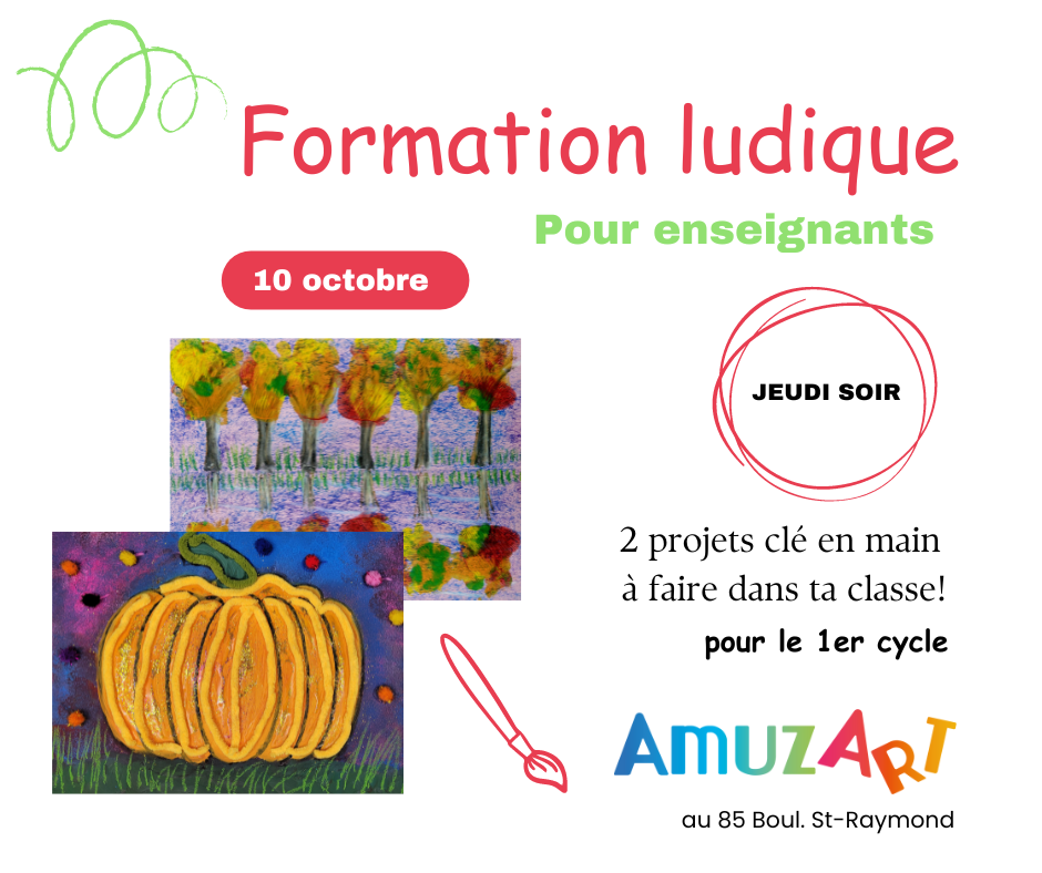 Formation ludique pour les enseignants | Jeudi soir | 10 octobre 2024 à 18h30