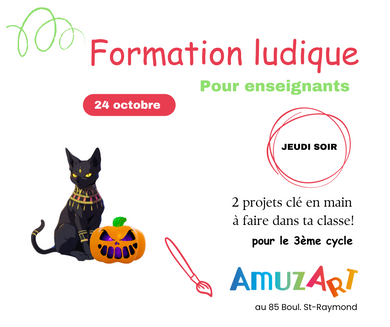 Formation ludique pour les enseignants | Jeudi soir | 24 octobre 2024 à 18h30