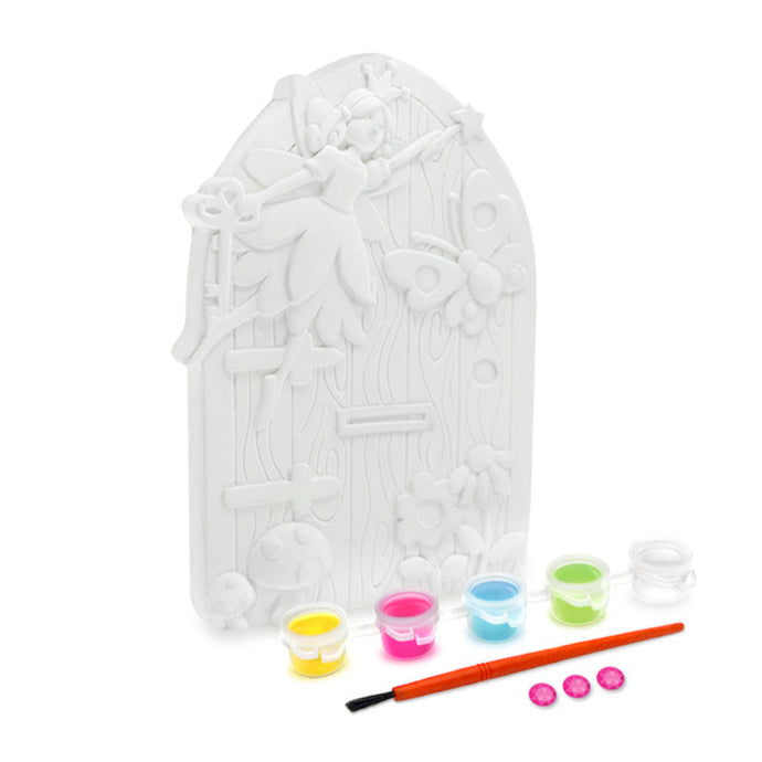 Petit ensemble de porte de fée en plâtre à peindre