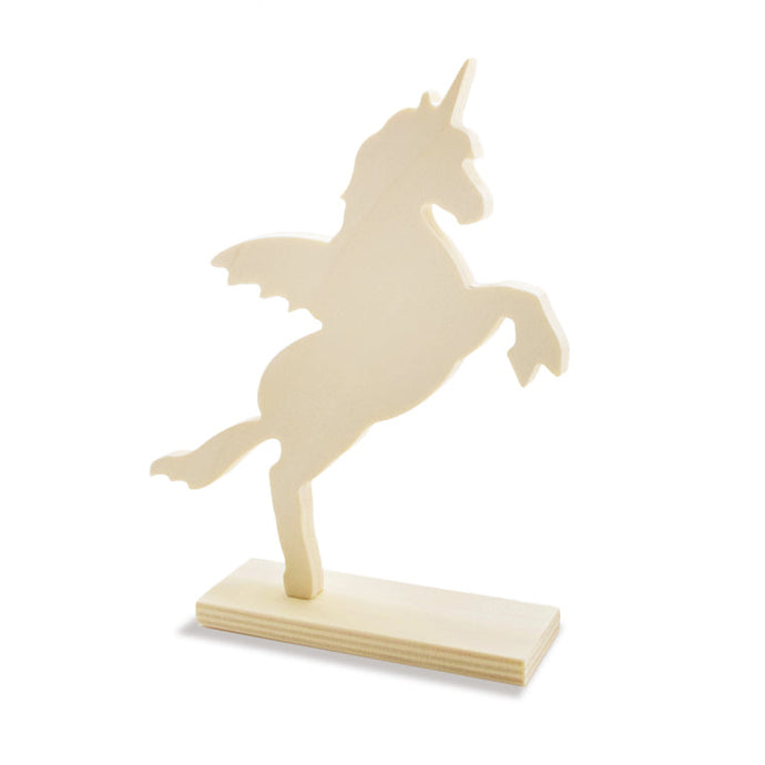 Licorne debout en bois naturel à peindre