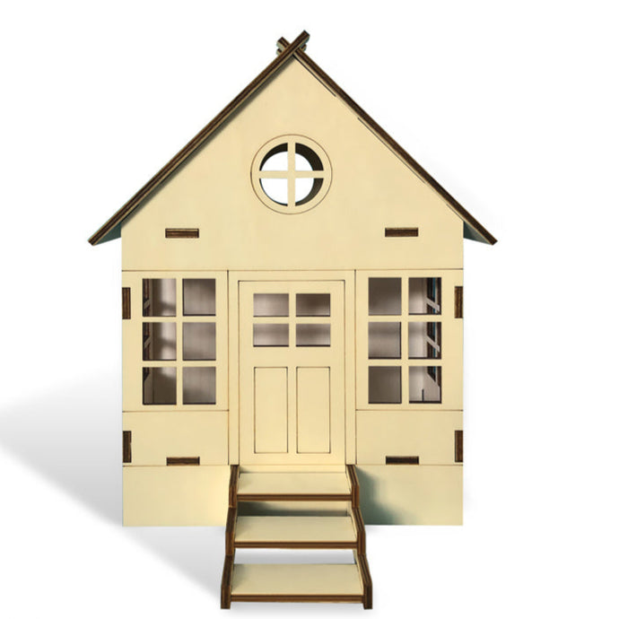 Petite maisonnette en bois à peindre