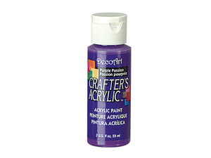 Peinture économique de marque DecoArt - petit format 59 ml - couleurs variées