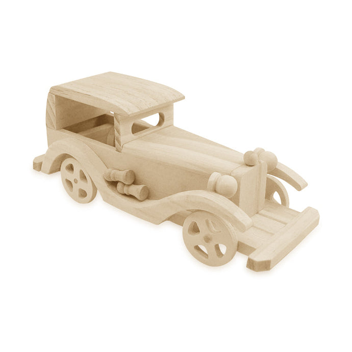 Voiture en bois naturel à peindre
