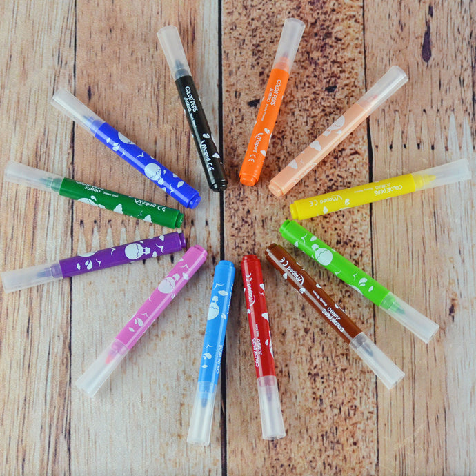 12 crayons feutres large lavables de Maped