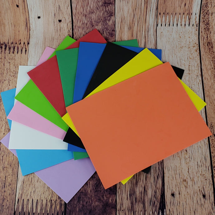 Feuille en mousse - couleurs au choix (vendue à l'unité)