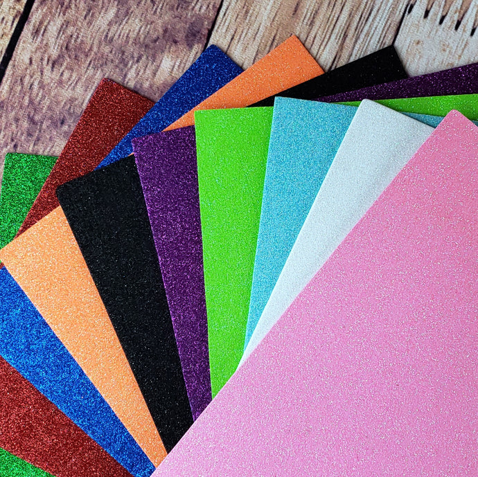 Feuille en mousse brillante - couleurs au choix (vendue à l'unité)