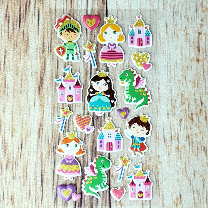 Autocollants de princes et princesses