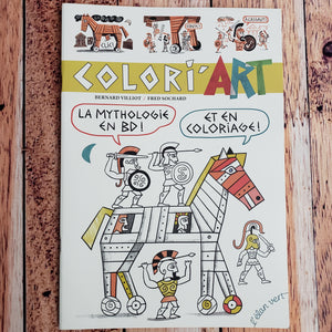 Livre de coloriage : Colori'ART mythologie bande-dessinée et  coloriage
