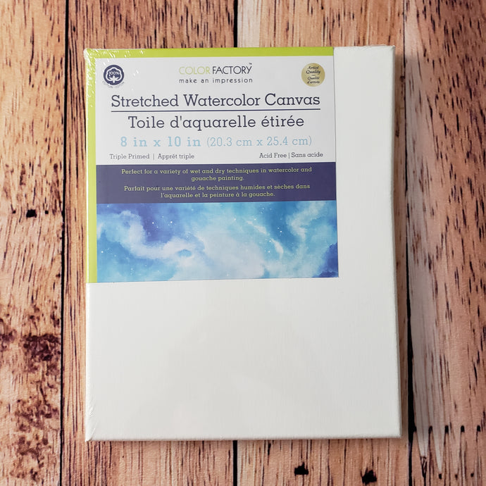 Toile monter sur un cadre en bois pour peinture à l'eau