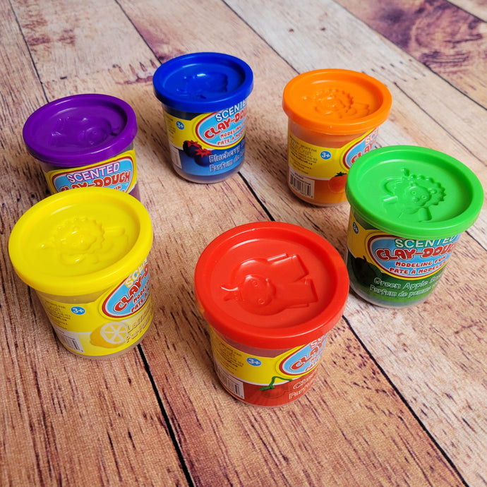 Pot de pâte à modeler avec odeur (142 gr.) - Choix parmi 6 couleurs et 6 odeurs