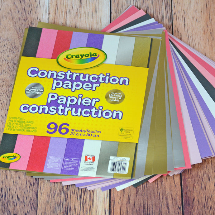 Feuilles de papier construction de marque Crayola