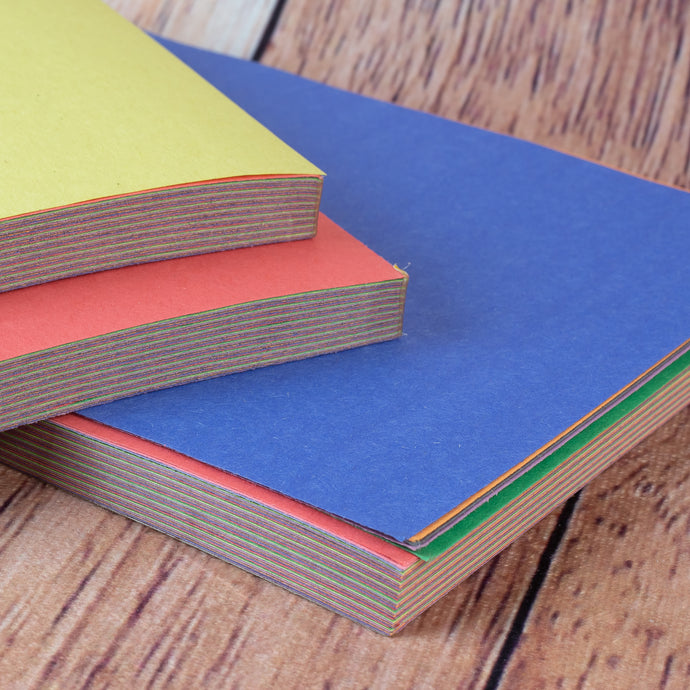 Bloc de papier construction  - petites feuilles 6 X 9