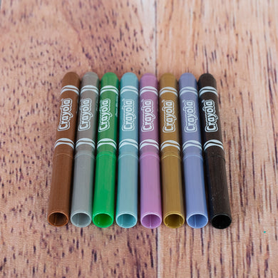 8 Crayons feutres couleurs métalliques de Crayola