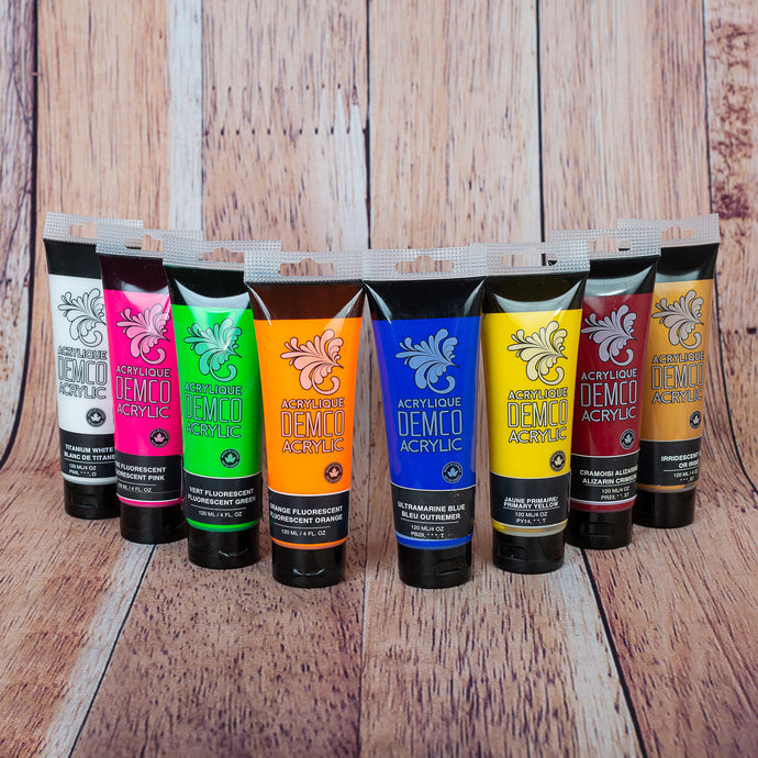 Peinture acrylique en tube de 120 ml - DemcoEnCouleurs