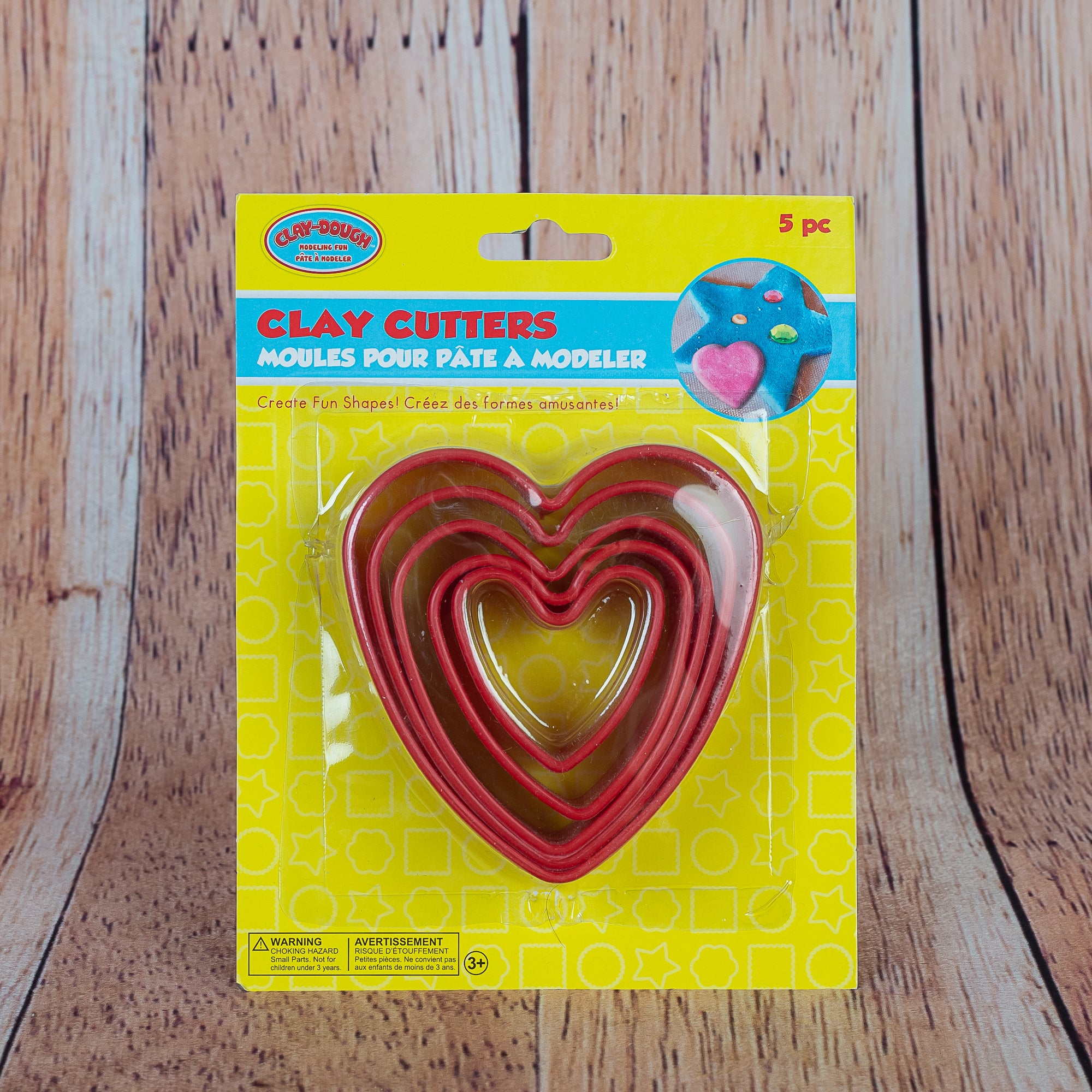 5 emporte-pièces en forme de coeur en plastique – Amuzart