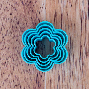 5 emporte-pièces en forme de fleur en plastique