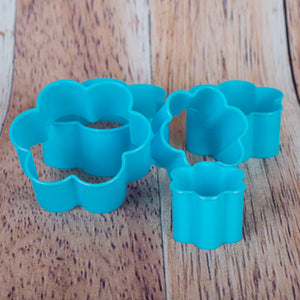 5 emporte-pièces en forme de fleur en plastique