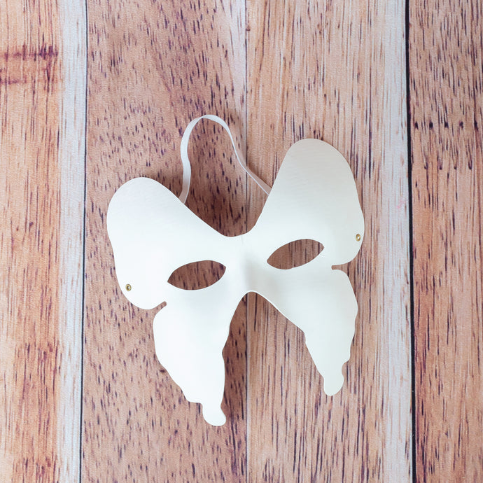 Masque de papillon en carton à peindre