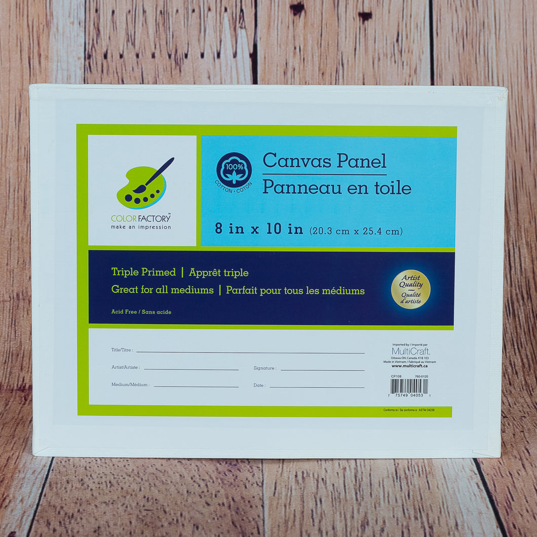 Panneau en carton sur toile grandeurs variées