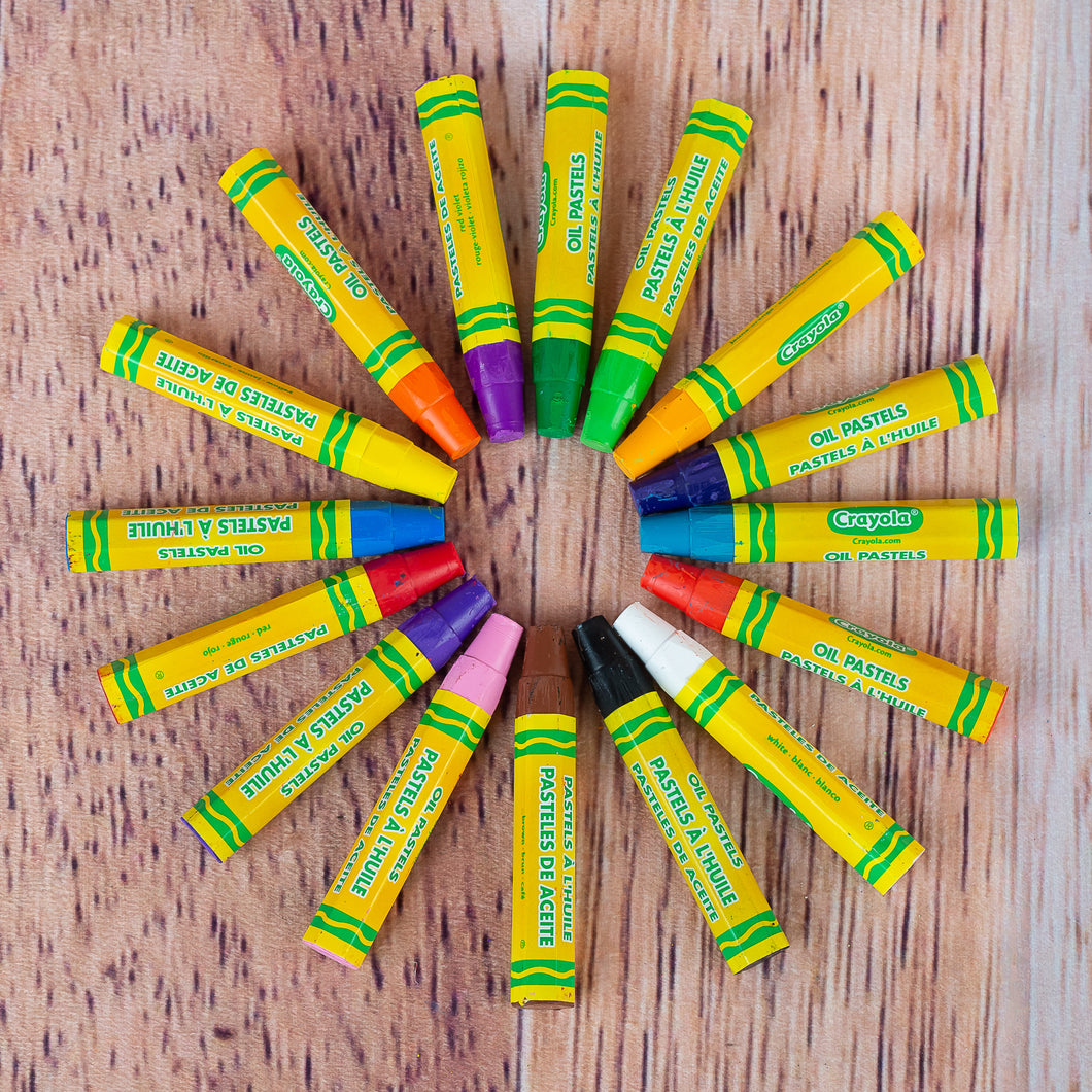 16 craies pastels à l'huile de Crayola