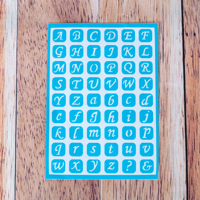 Petits pochoirs de l'alphabet