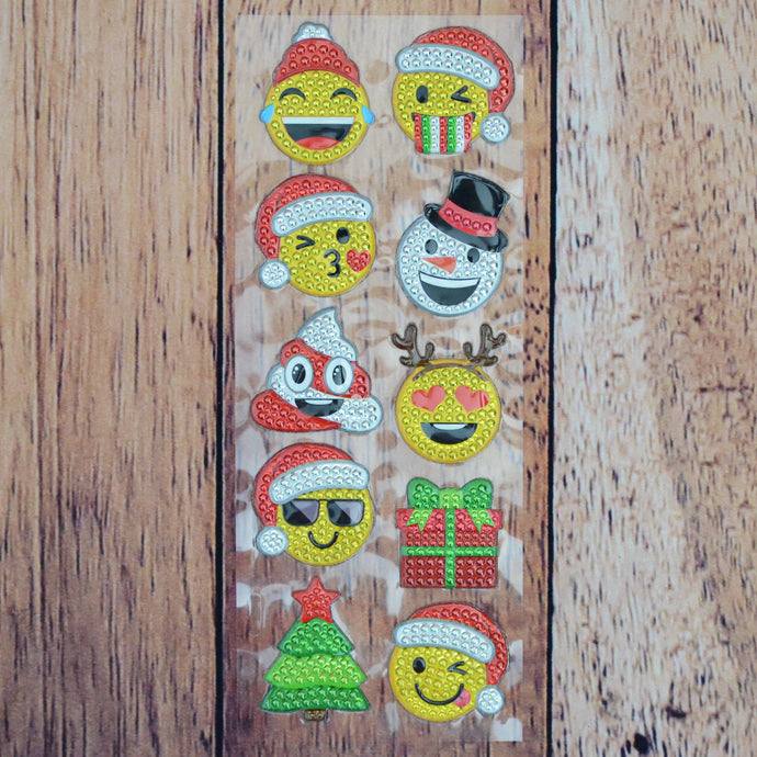 Autocollants de Noël émoticônes