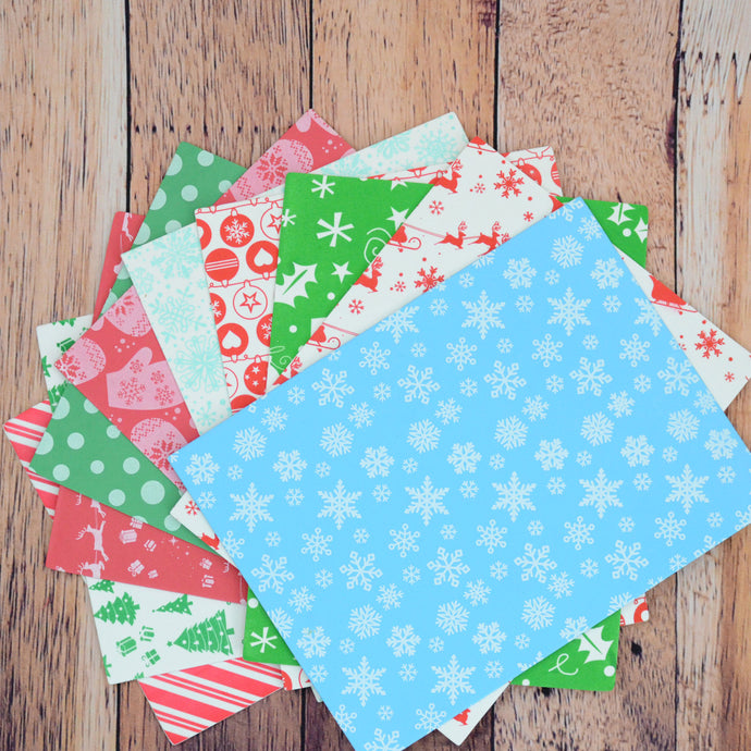 Feuille en mousse - motif de Noël