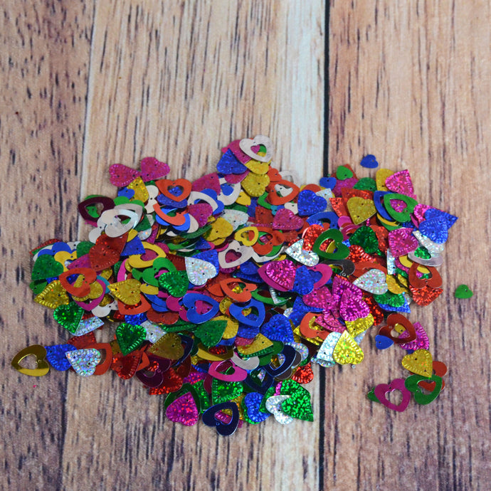 Paillettes en forme de coeur (32 gr.)