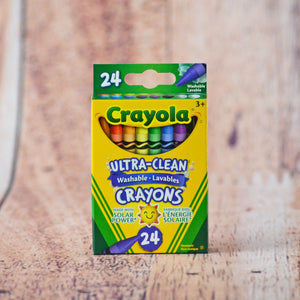 24 craies de cire lavables de Crayola
