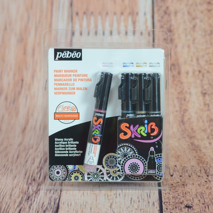 Marqueurs de peinture acrylique perles (ensemble de 4)