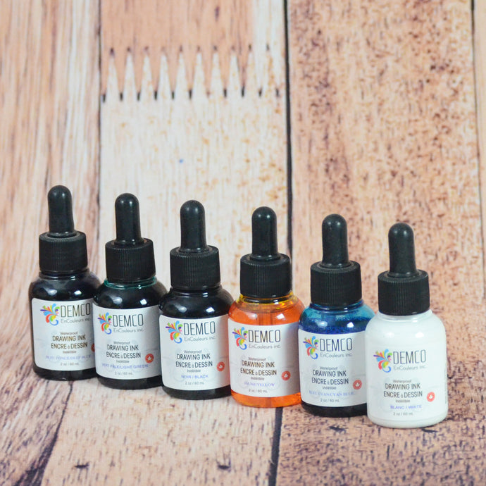 Encres à base d'eau - couleurs variées