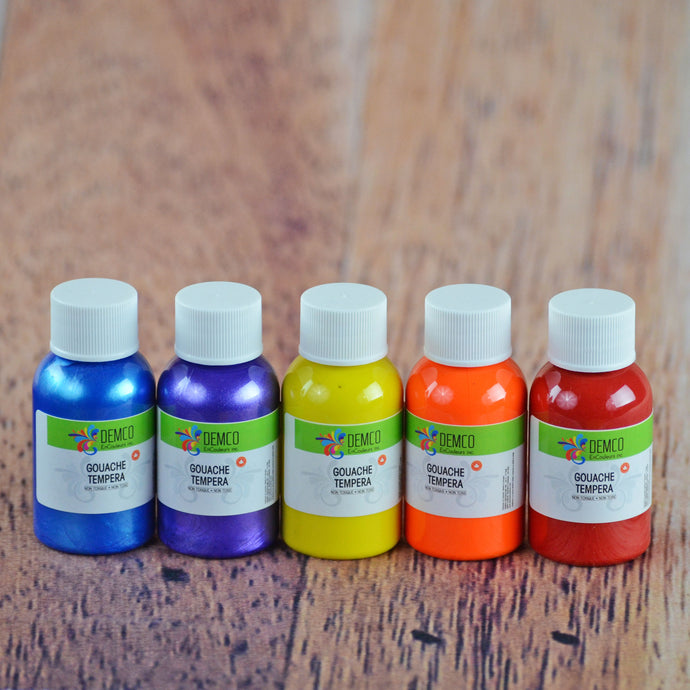 Ensemble de 5 petits pots de gouache (5 X 30 ml)