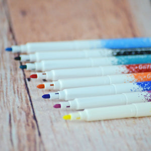 8 Crayons feutres couleurs brillantes à pointe fine