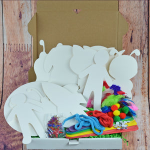 Boîte de bricolage - 10 marionnettes - fille ou garçon