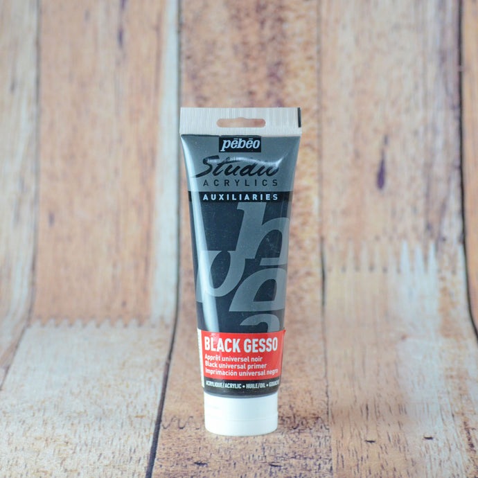 Gesso noir en tube de 250 ml - Pébéo