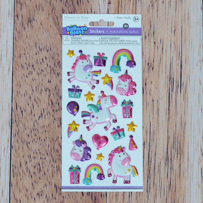 Autocollants de licorne 3D