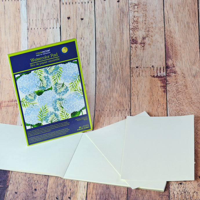 Bloc de papier pour la peinture aquarelle, la gouache ou l'encre
