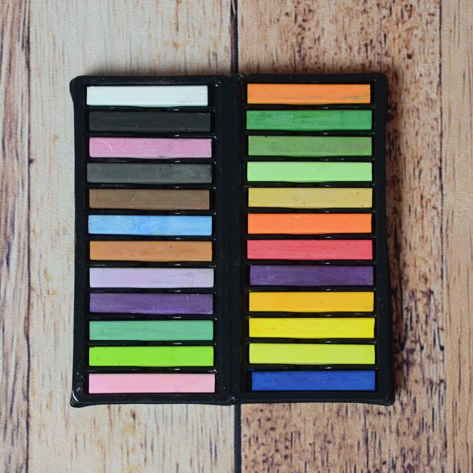Boîte de 24 pastels sec pour le dessin