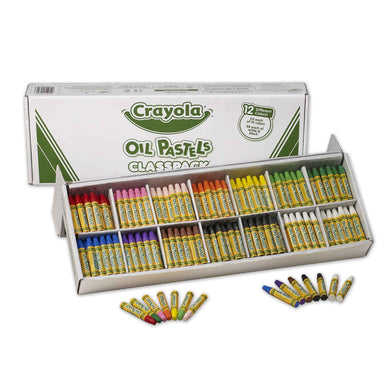 Boîte de 336 pastels à l'huile pour un groupe d'enfants