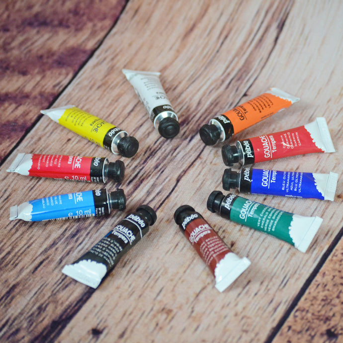 Ensemble de 10 tubes de gouache (10 X 10 ml)