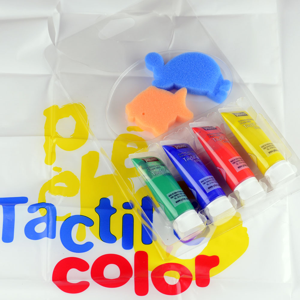 Ensemble de 4 tubes de peinture tactile (20 ml) de marque pébéo