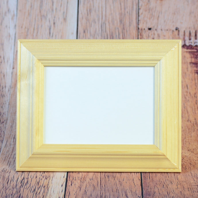 Petite toile avec cadre en bois