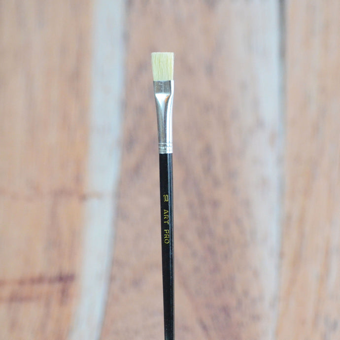 Pinceau plat en soie de porc