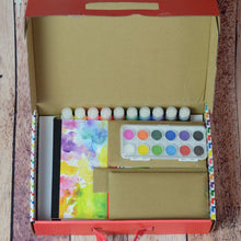 Charger l&#39;image dans la galerie, Ensemble pour peindre et dessiner - Un atelier dans une boîte